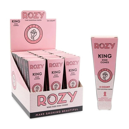 Rozy Pink Cones - King Size - 3 Counts Per Pack - 24 Packs Per Box Rozy Pink Cones - King Size - 3 Counts Per Pack - 24 Packs Per Box