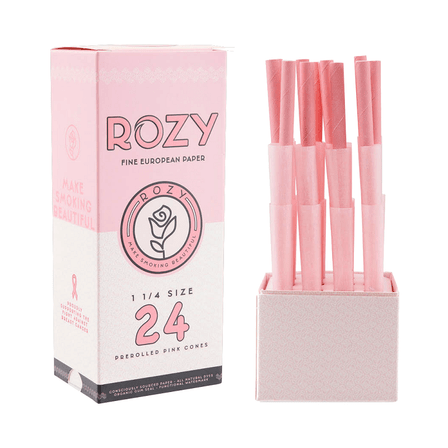 Rozy Bouquet Pink Papers With Prerolled Tips - 1 1/4 Size - 24 Packs Per Box Rozy Bouquet Pink Papers With Prerolled Tips - 1 1/4 Size - 24 Packs Per Box