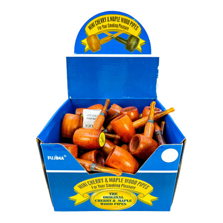Tobacco Mini Cherry & Maple Wood Pipes - 36 Counts Per Pack Tobacco Mini Cherry & Maple Wood Pipes - 36 Counts Per Pack