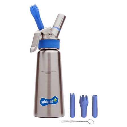 Whip It Specialist Cream Dispenser 1/2 Liter - Stainless Steel Silver Whip It Specialist Cream Dispenser 1/2 Liter - Stainless Steel Silver