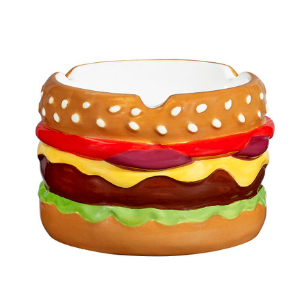 Fashioncraft Ceramic Cheesburger Ashtray - 88175 Fashioncraft Ceramic Cheesburger Ashtray - 88175