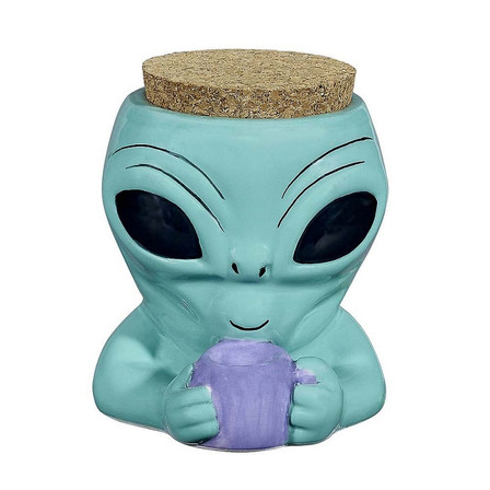 Fashioncraft Ceramic Alien Stash Jar - 82555