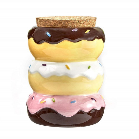 Fashioncraft Ceramic Donut Stash Jar - 88069 Fashioncraft Ceramic Donut Stash Jar - 88069