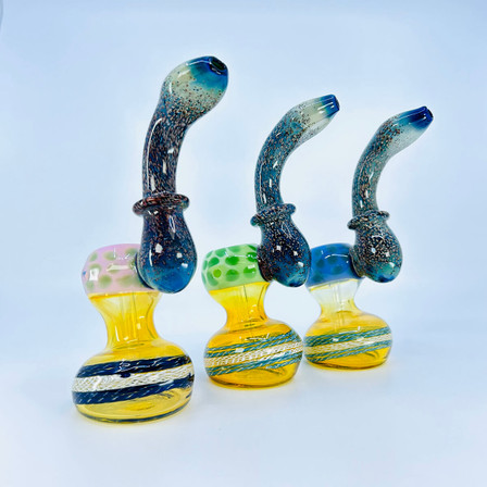 Bubbler 6" Inch - Colored Glass - Assorted Bubbler 6" Inch - Colored Glass - Assorted