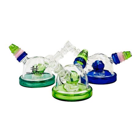 Helios - Glass Waterpipe - 5 Inch - UFO - WPTG95