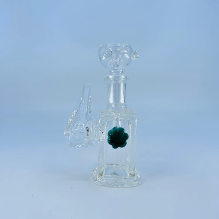 Mini Waterpipe 5" Inch - Square 45° - Heavy Clear Mini Waterpipe 5" Inch - Square 45° - Heavy Clear