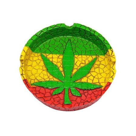 Ashtray Leaf Multi Colored - 2268 Ashtray Leaf Multi Colored - 2268
