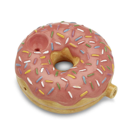 Ceramic Strawberry Donut Pipe - 3" inch Ceramic Strawberry Donut Pipe - 3" inch