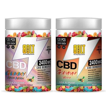 Bolt Cbd Gummies 2400mg - 120 Counts Per Jar Bolt Cbd Gummies 2400mg - 120 Counts Per Jar