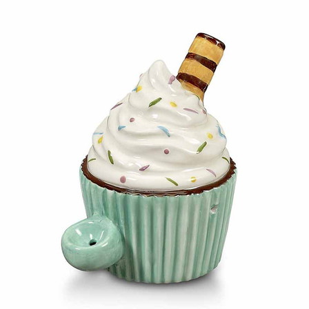 Ceramic Pipe Cupcake Design - 4" Inch - #82547