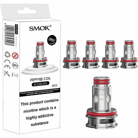 Smok Rpm 2 - Dc 0.6 Ohms - 5 Coils Per Pack Smok Rpm 2 - Dc 0.6 Ohms - 5 Coils Per Pack