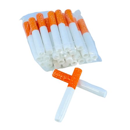 Ceramic Cigarette One Hitter 56mm - PLOH3 - 25 Counts Per Pack