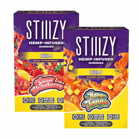 Stiiizy Delta 8 Gummies - 1500mg - 15 Count Per Jar Stiiizy Delta 8 Gummies - 1500mg - 15 Count Per Jar