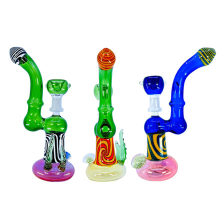 MSB13 - Fancy Bubbler With Tentacles - 8 Inch