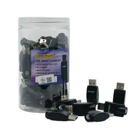 Fly Fresh - USB 510 Thread Charger - 50 Counts Per Jar Fly Fresh - USB 510 Thread Charger - 50 Counts Per Jar