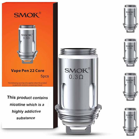 Smok Vape Pen 22 Coil - 0.3 Ohm - 5 Per Pack