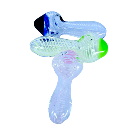 Slime Swirl Art Head Handpipe - 4 Inch - Hpms86 - 3 Counts Per Pack - Price Per Piece