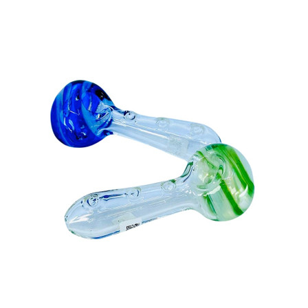 4 Inches - Handpipe - Spoon With Dots - Assorted - Price Per Piece