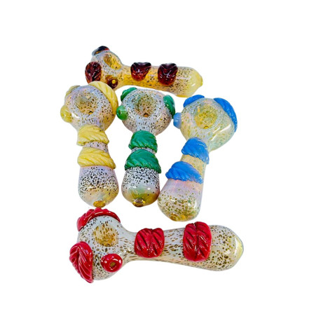 HPMS65 - 4 Inch Handpipe - WIth Leaf Design