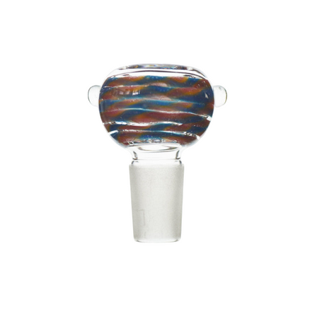 Color Swirl Bowl 18mm - Male - 5 Counts Per Pack - Assorted Colors - WCBL6