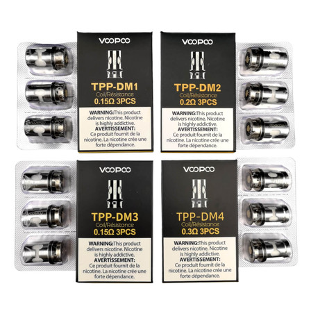 VooPoo - TPP DM Coils - 3 Pieces Per Pack VooPoo - TPP DM Coils - 3 Pieces Per Pack