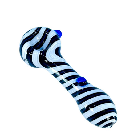 Swirl Art Spoon Handpipe - 4 Inch - Assorted Colors - HPVC56