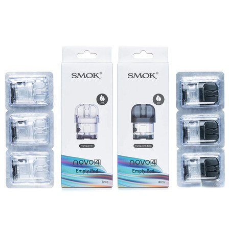 Smok Novo 4 Empty Transparent Pod - 3 Counts Per Pack Smok Novo 4 Empty Transparent Pod - 3 Counts Per Pack