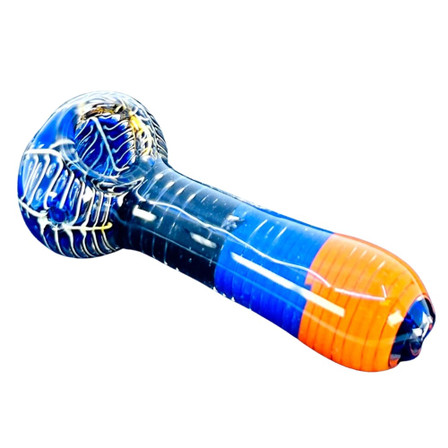 Tricolor Handpipe 4 Inch - Assorted Designs - HPMS50