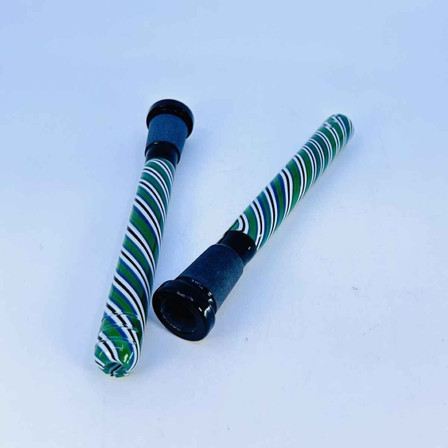 Downstem Black Base Color Lines - 4.5 Inch - 19mm Male - 3 Pieces Per Pack Downstem Black Base Color Lines - 4.5 Inch - 19mm Male - 3 Pieces Per Pack