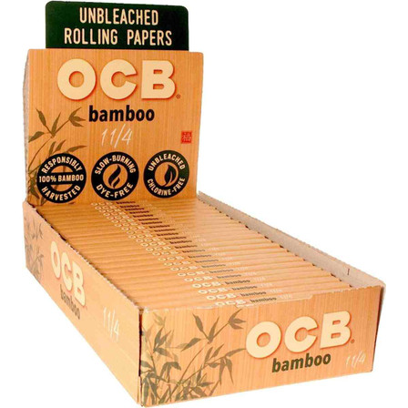 Ocb Bamboo Papers With Tips 1.25 Size - 24 Pack Per Box Ocb Bamboo Papers With Tips 1.25 Size - 24 Pack Per Box