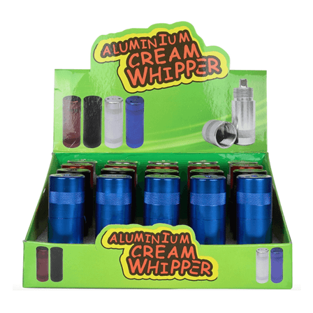 Aluminium Metal Cracker - Cream Whipper With Rubber - 20 Counts Per Pack - PCCW2 Aluminium Metal Cracker - Cream Whipper With Rubber - 20 Counts Per Pack - PCCW2