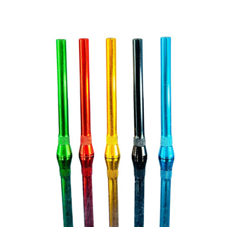 Metal Pipe One Hitter - 4 Inch - 12 Counts Per Pack - Assorted Colors - OHIM3 Metal Pipe One Hitter - 4 Inch - 12 Counts Per Pack - Assorted Colors - OHIM3