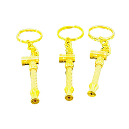 Metal Handpipe With Keychain - 2 Inch - 10 Counts Per Pack - Assorted Colors - HPIM21 Metal Handpipe With Keychain - 2 Inch - 10 Counts Per Pack - Assorted Colors - HPIM21