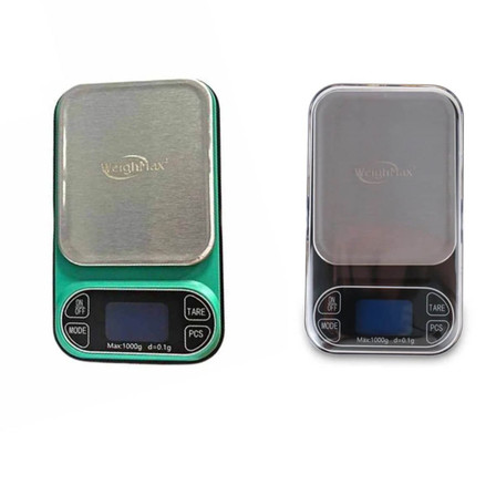 Weighmax Digital Scale - 2t-1000 - Green - 1000 Gram x 0.1Gram Weighmax Digital Scale - 2t-1000 - Green - 1000 Gram x 0.1Gram