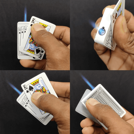 Clickit Lighter Windproof Poker - 20 Count Per Display Gh9289 Clickit Lighter Windproof Poker - 20 Count Per Display Gh9289