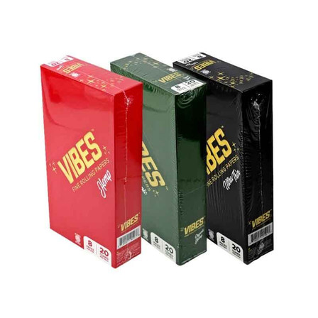 Vibes Cones King Size - 20 Cones Per Pack - 8 Pack Per Box Vibes Cones King Size - 20 Cones Per Pack - 8 Pack Per Box