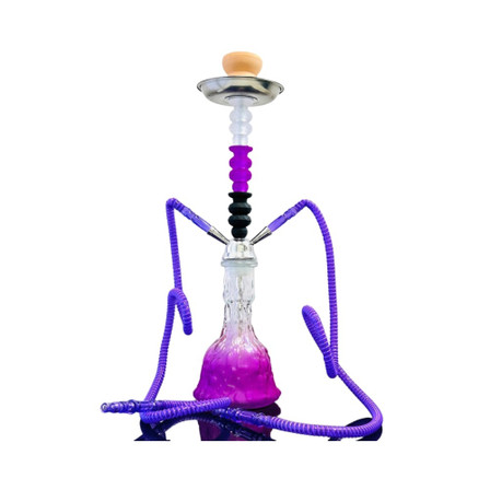 Zebra Hookah - 18 Inch - Rainbow - 2 Hose