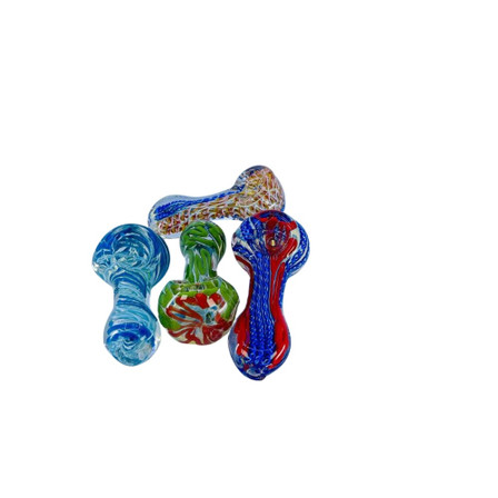 Handpipe 2.5" Inch Full Twisting Assorted Color - 4 Piece Per Pack Handpipe 2.5" Inch Full Twisting Assorted Color - 4 Piece Per Pack