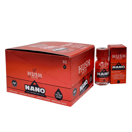 Hush Kratom - Nano Kratom Shot - 12 Counts Per Box Hush Kratom - Nano Kratom Shot - 12 Counts Per Box