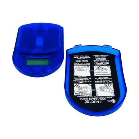 D-Tek Digital Scale - 150 x 0.01 Grams - DT-BC150-CBL - Clear Blue