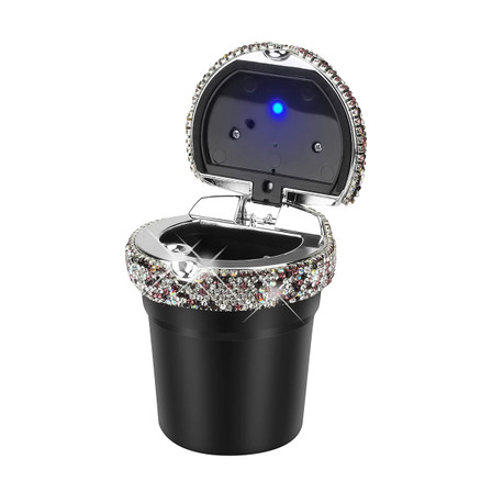 CGCA2 - Car Ashtray - Diamond Top with LED Light - Assorted Colors - Price Per Piece CGCA2 - Car Ashtray - Diamond Top with LED Light - Assorted Colors - Price Per Piece