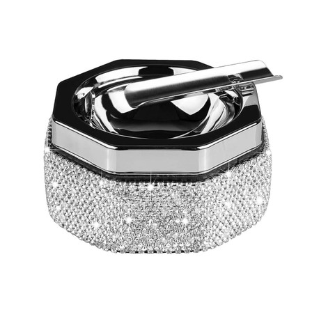 CGCA9 - Metal Ashtray - With Diamond Hexagon Design CGCA9 - Metal Ashtray - With Diamond Hexagon Design