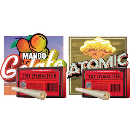 Dynalites - Tnt Delta 8 - HHC - THC-V - CBD - Preroll - 1 Grams Dynalites - Tnt Delta 8 - HHC - THC-V - CBD - Preroll - 1 Grams