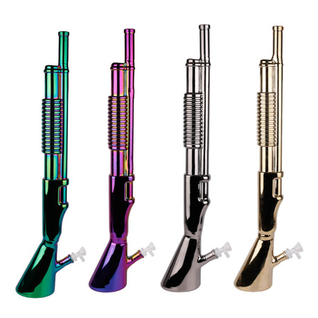 Shotgun Electroplated Waterpipe - 26 Inch - WPVC205 Shotgun Electroplated Waterpipe - 26 Inch - WPVC205