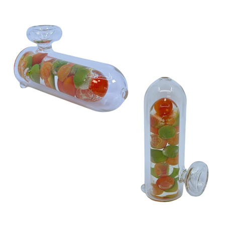 HPFC5 - 5 Inch Handpipe - With Fruit Designs - Assorted Colors - GHP1281-8 HPFC5 - 5 Inch Handpipe - With Fruit Designs - Assorted Colors - GHP1281-8