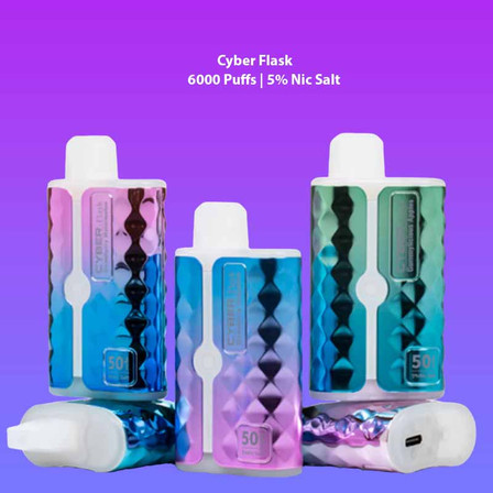 Cyber Flask 6000 Puffs Disposable - 5 Counts Per Pack Cyber Flask 6000 Puffs Disposable - 5 Counts Per Pack