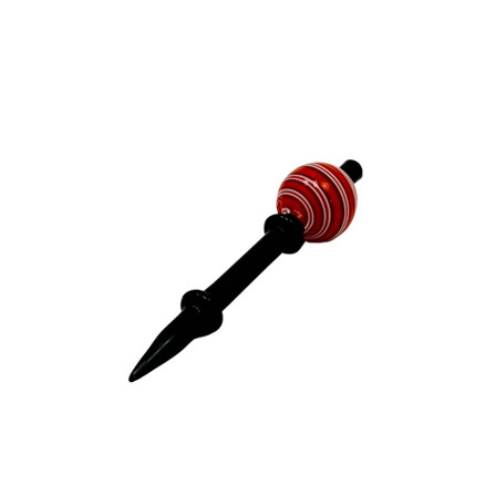 Glass Dabber With Crab Cap - Black - VCD8 Glass Dabber With Crab Cap - Black - VCD8