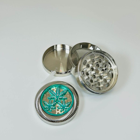 Bejeweled Metal Manual Grinder - 60mm - 4 Parts - Assorted Colors Bejeweled Metal Manual Grinder - 60mm - 4 Parts - Assorted Colors