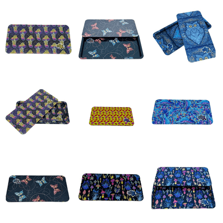 Our Trays - Psychedelic Design - 5" X 10" Inch With Magnetic Medium Our Trays - Psychedelic Design - 5" X 10" Inch With Magnetic Medium