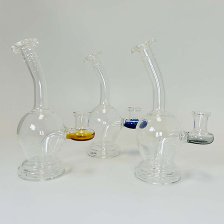 Bent Neck Mini Waterpipe - 6 Inch - Assorted Color - WPFC9 Bent Neck Mini Waterpipe - 6 Inch - Assorted Color - WPFC9